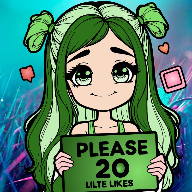 realistic girl holding a sign that says please 20 likes