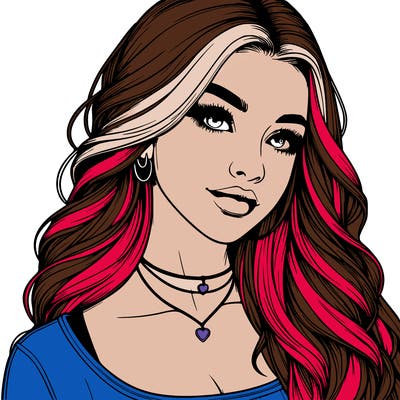 detailed realistic girl