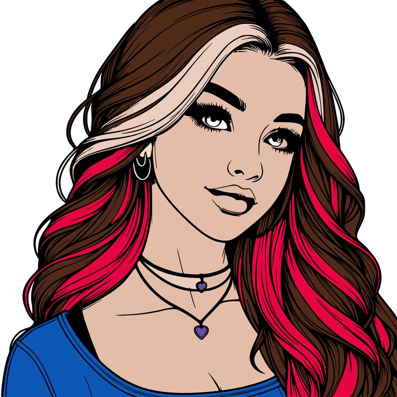 detailed realistic girl