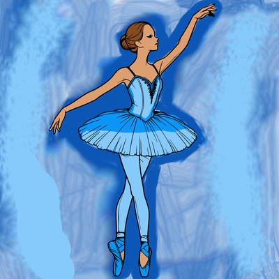 realistic ballerina