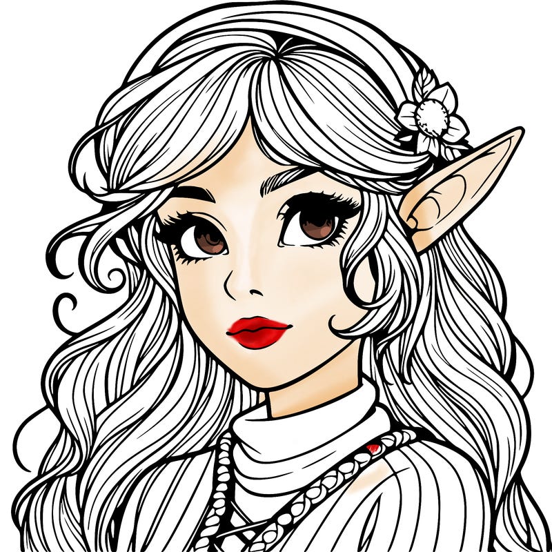 realistic elf girl