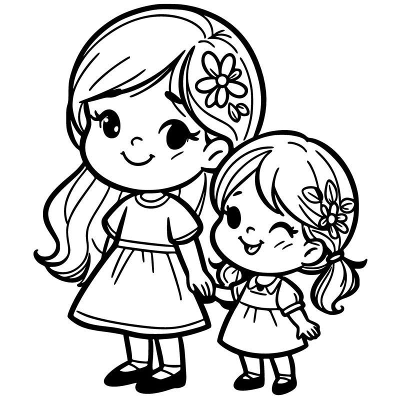 big sister and little sister