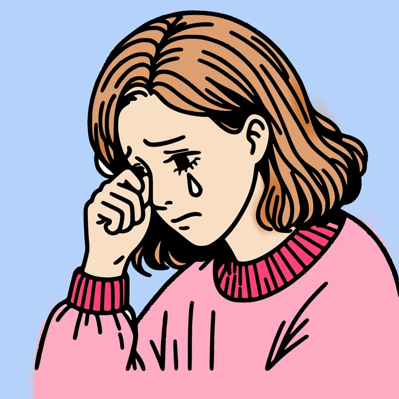 woman crying