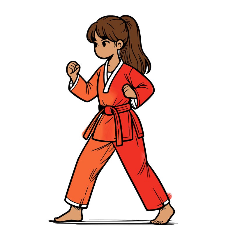 taekwondo girl