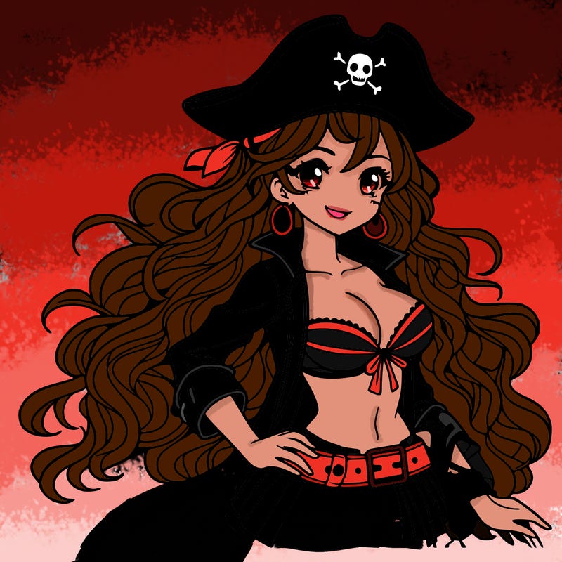 an adult pirate girl