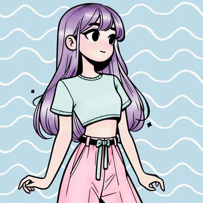 girl in a cute crop top