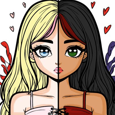 realistic girl split