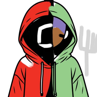 faceless girl in hoodie