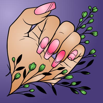 nails with french tip