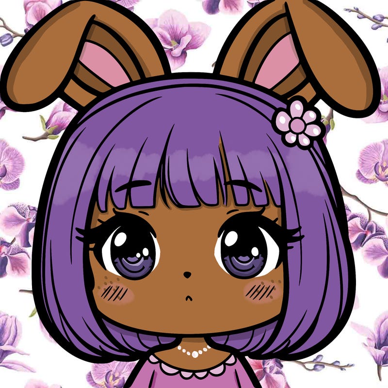 cute girl with bunny ears