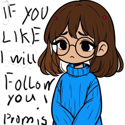 sad girl with glasses in a sweater