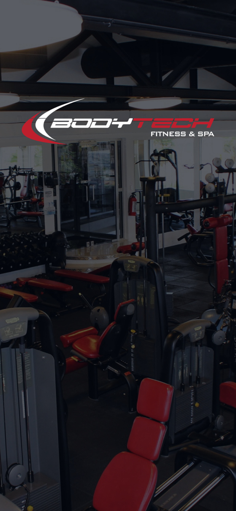 BodyTech Fitness & Spa - BodyTech Fitness and Spa logo displayed over a high-end gym facility with workout equipment