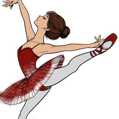 realistic ballerina