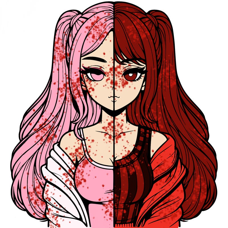 realistic girl split