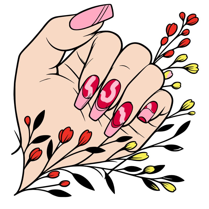 nails with french tip