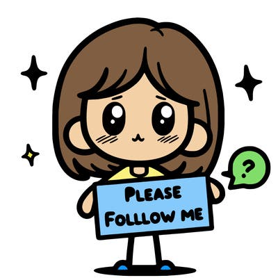 please follow me