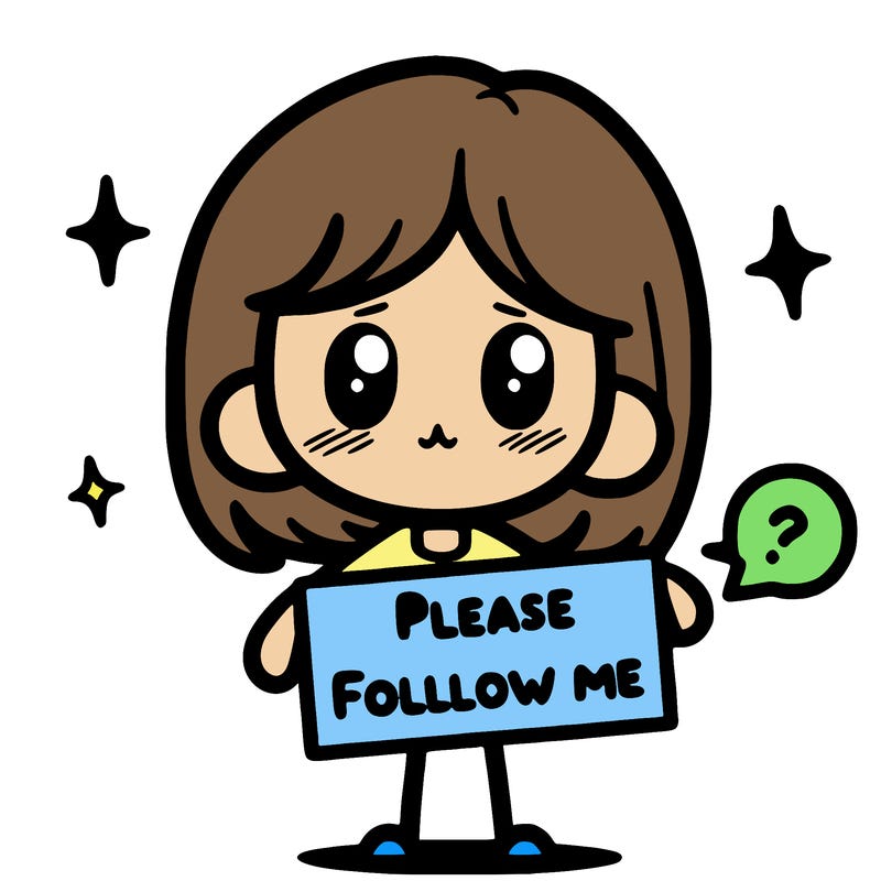 please follow me