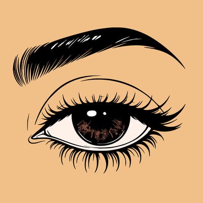 eye closed realistic