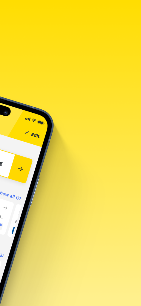 De Lijn public transportation app on a smartphone