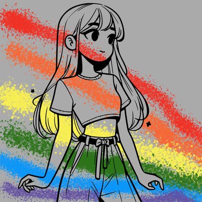 girl in a cute crop top