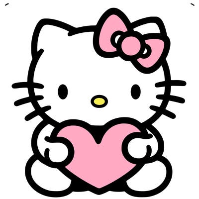 hello kitty with heart