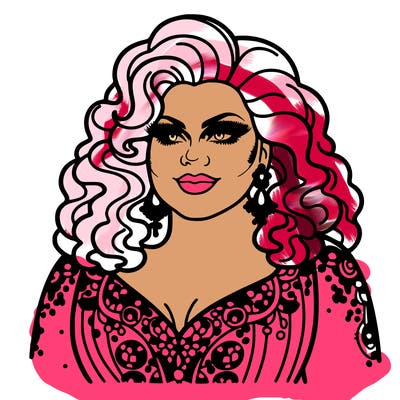 realistic plus size drag queen