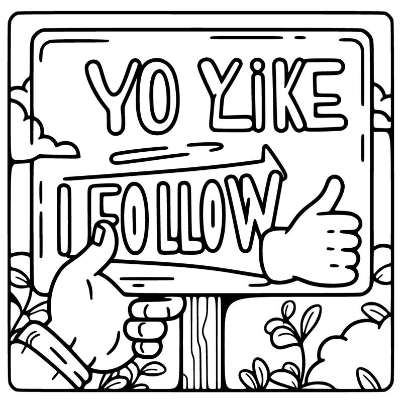 if you like i will follow you sign