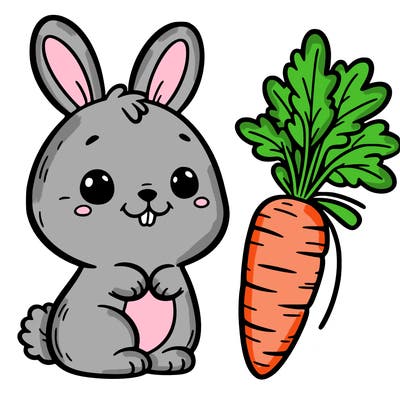 bunny with carrot