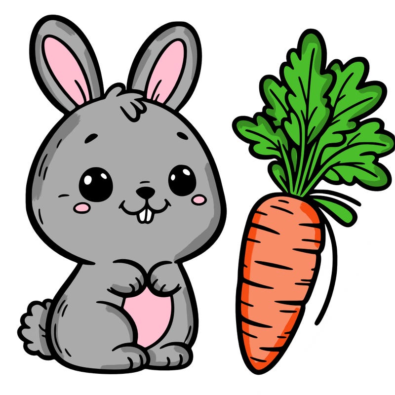 bunny with carrot