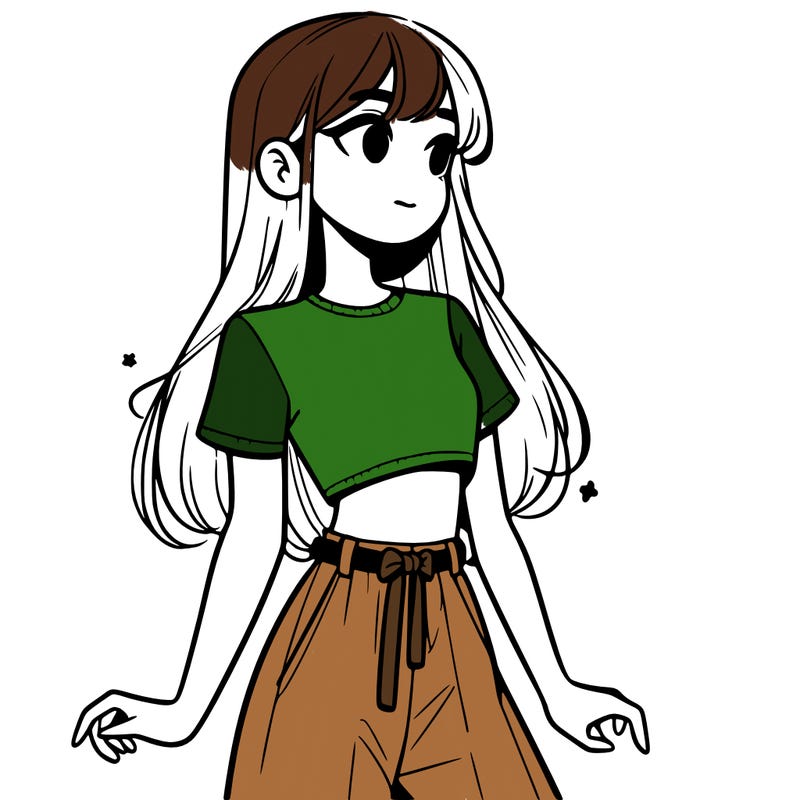 girl in a cute crop top