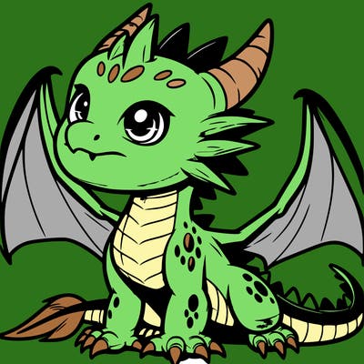 fierce baby night dragon