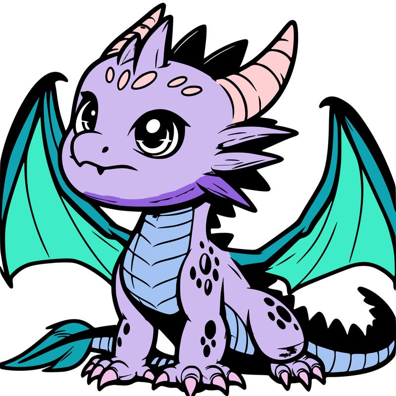 fierce baby night dragon