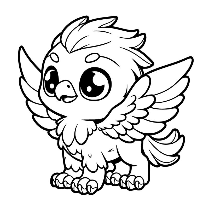 a cute small griffin