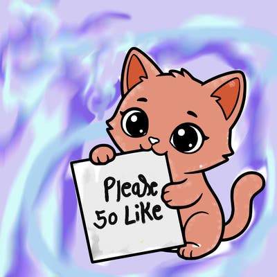 a small cat with a blank sheet of paper in its hand. the cat is sooooooo cute!