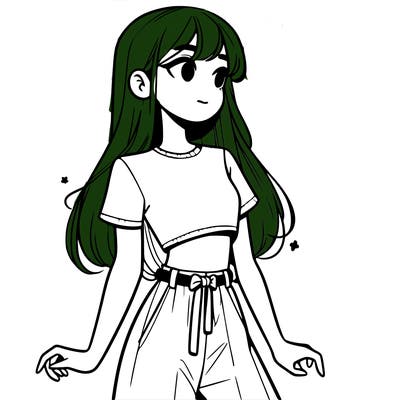 girl in a cute crop top