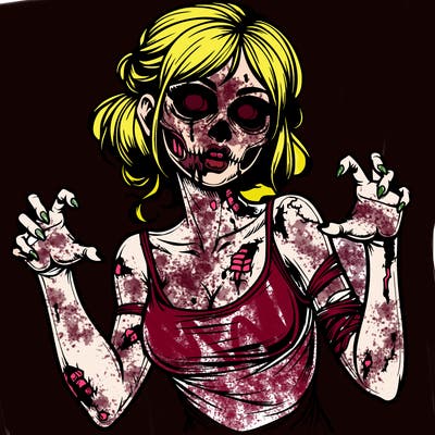 realistic zombie girl