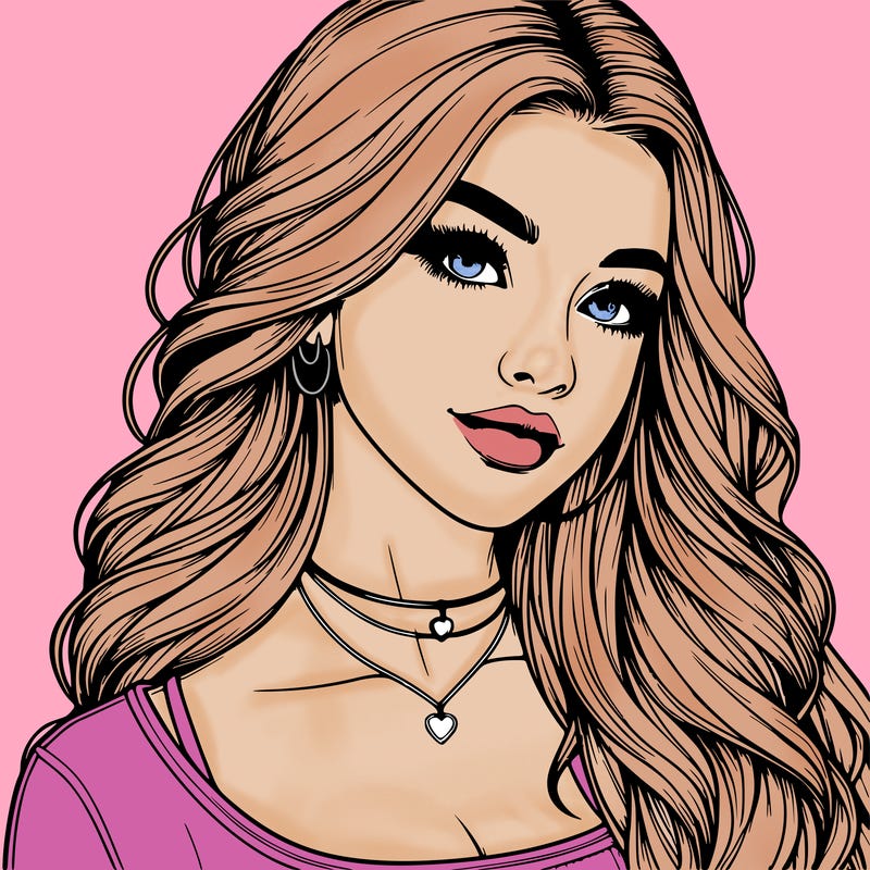 detailed realistic girl