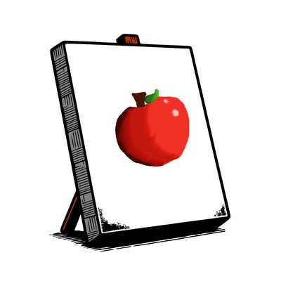 blank canvas realistic