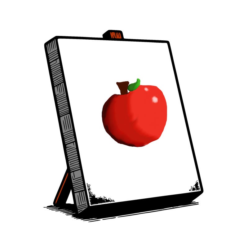 blank canvas realistic