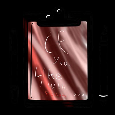 blank clip board with pen