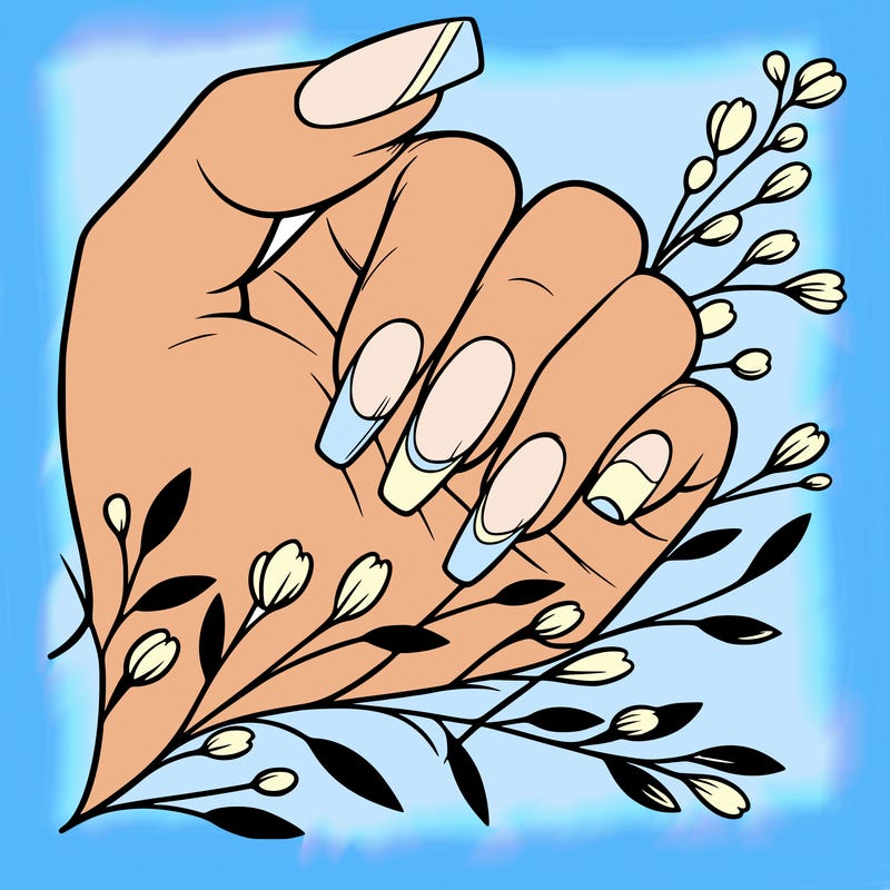 nails with french tip