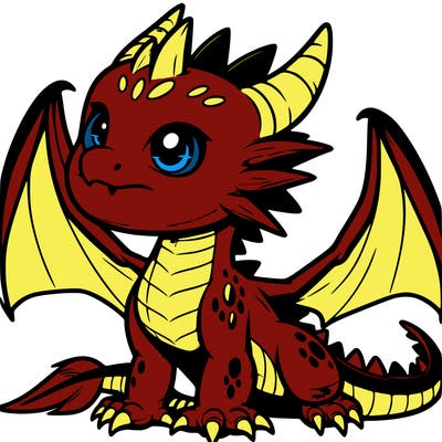 fierce baby night dragon