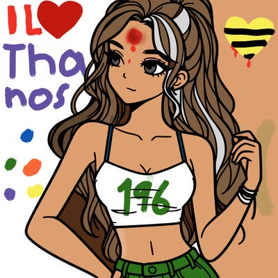 girl in crop top