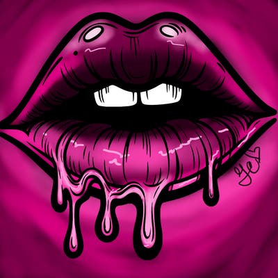 lips that look realistic and drip