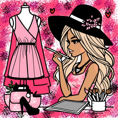 a stylish fashion designer