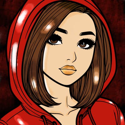 realistic adult girl with hoodie on