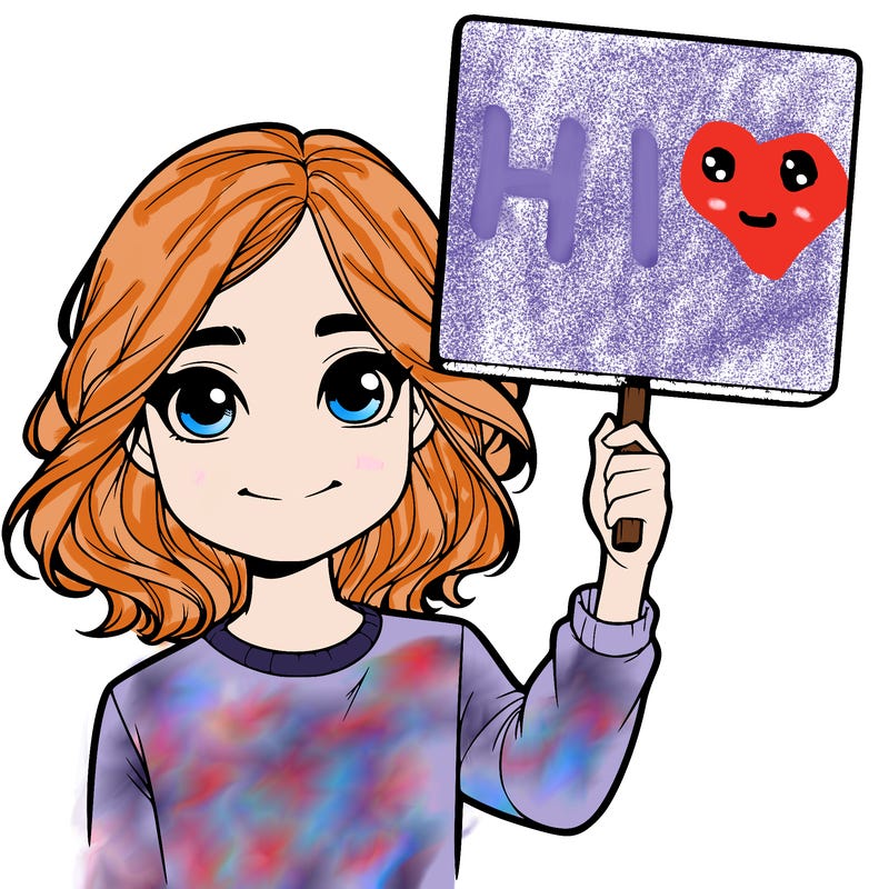 realistic girl holding up a sign