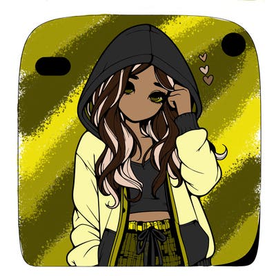 realistic girl with pj hoodie