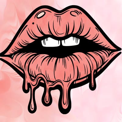 lips that look realistic and drip