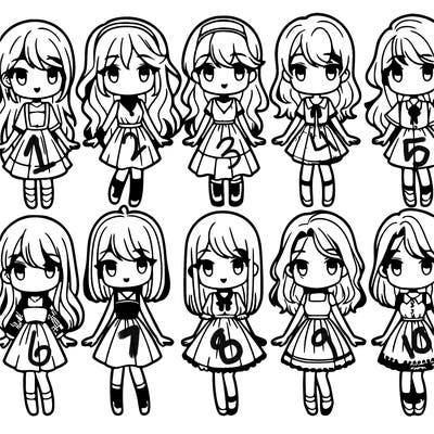 10 girls